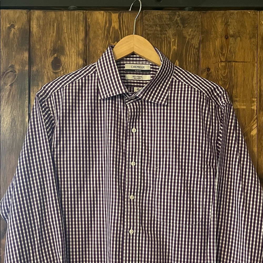 Daniel Cremieux Men's Checkered Shirt - Black and White